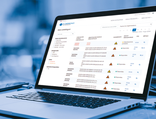 [E-Chemicals] Découvrez la nouvelle interface de gestion des FDS